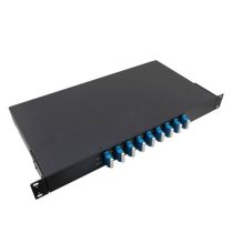 Passive CWDM, 1 RU 19" Rackmount Mux & DeMux, 16 Ch Custom (skip 1391-1411nm) 20nm space, start ch 1270nm, LC/UPC, w/ MON (1%)