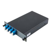 Passive CWDM, Single LGX Demux, 4CH w/ 20nm spacing, start ch 1470nm, LC/UPC, w/ MON (1%) & Pass, Single fiber