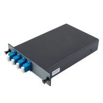 Passive CWDM, Single LGX Demux, 4CH w/ 20nm spacing, start ch 1550nm, LC/UPC, w/ MON (1%) & Pass, Single fiber