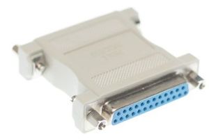 DB25 Female to DB25 Female Null Modem Adapter