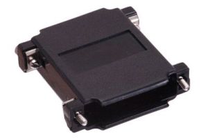 DB25 & HD44 Dual Sided Hood - Black Plastic