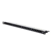 0.5U Cat6A 24 Port Unshielded Patch Panel