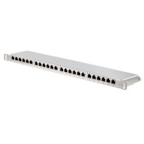 0.5U Cat6A 24 Port Shielded Patch Panel
