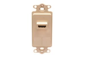 ICC HDMI with Keystone Decora Insert - 1 HDMI Port - 2 Blank Keystone Ports