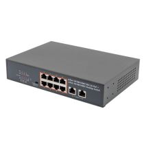 10 Port Gigabit PoE Ethernet Desktop Switch - 10/100/1000TX PoE+ 802.3at/af