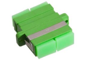 SC/APC to SC/APC Duplex Singlemode Fiber Adapter - Ceramic