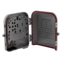 ShowMeCables Splitter Distribution Box 8 Ports without Adapter and Pigtails - Includes Splice Trays and Adapter Panels