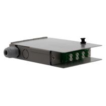 ShowMeCables FTTH Terminal Box 4 Ports Metal, Connector with 4 LC/APC SM Duplex Adapter and 8 LC/APC SM Pigtails