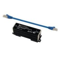 L-com Economy DIN Mount In-Line 10/100 Base-T CAT5 Lightning Surge Protector