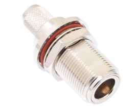 Times Microwave N Female Bulkhead Crimp Connector - LMR-400 - EZ-400-NF-BH