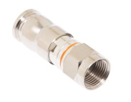 Holland F Type RG-6 Universal Compression Connector - Fits Quad Shield