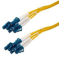 ShowMeCables Fiber Dist Cable, 6 Strand LC/UPC-LC/UPC OS2, 5mm Plenum Jkt, 2.0mm breakout at .5M
