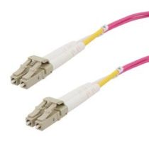 LC/LC 50/125 Multimode 40/100GB Duplex Plenum Fiber Patch Cable - OM4