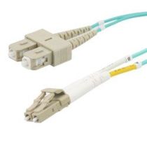 Fiber Optic Patch Cable LC to SC Duplex - 50/125 Multimode OM3 - LSZH