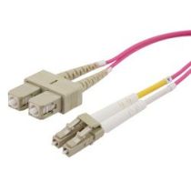 Fiber Optic Patch Cable LC to SC Duplex - 50/125 Multimode OM4 - LSZH