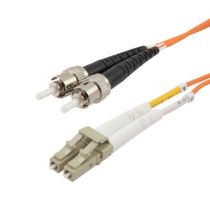 Fiber Optic Patch Cable LC to ST Duplex - 62.5/125 Multimode OM1 - LSZH