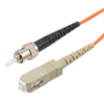L-Com SC/ST 50/125 Multimode Simplex Fiber Patch Cable, LSZH, OM2