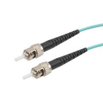 L-Com ST/ST 10GB Laser Optimized Multimode Simplex Fiber Patch Cable, LSZH, OM3