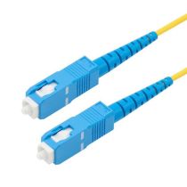 L-Com SC/SC 9/125 Single Mode Simplex Fiber Patch Cable, LSZH