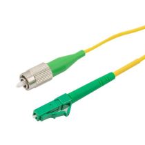 L-Com LC/APC to FC/APC 9/125 Single Mode Simplex Fiber Patch Cable, LSZH, OS2