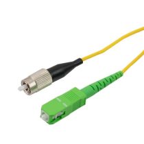 L-Com SC/APC to FC/UPC 9/125 Single Mode Simplex Fiber Patch Cable, LSZH, OS2