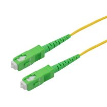 L-Com SC/APC to SC/APC 9/125 Single Mode Simplex Fiber Patch Cable, LSZH, OS2