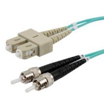 Fiber Optic Patch Cable SC to ST Duplex - 50/125 Multimode OM3 - LSZH