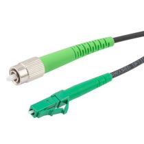 L-com Fiber Optic Patch Cord SM G652D Simplex FC/APC-LC/APC Armored 3.0mm LSZH Black