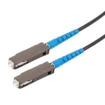 L-com Fiber Optic Patch Cord SM G652D Simplex MU/UPC-MU/UPC Armored 2.0mm LSZH Black