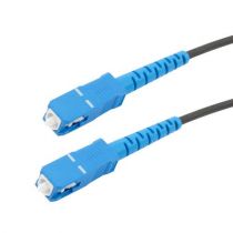 L-com Fiber Optic Patch Cord SM G652D Simplex SC/UPC-SC/UPC Armored 3.0mm LSZH Black
