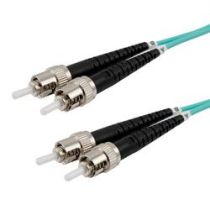 Fiber Optic Patch Cable ST to ST Duplex - 50/125 Multimode OM3 - LSZH