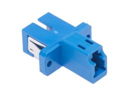 L-com Simplex LC/SC Multimode Fiber Optic Adapter - Plastic Body