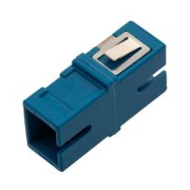 ShowMeCables SC Simplex Adapter w/ No Flange, Blue Housing, Zr Sleeve and Regular Spring 