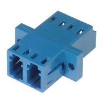 L-com Fiber Coupler LC/LC - Duplex Bronze Sleeve - Low Profile - w/Flange