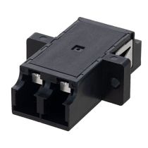 L-com LC Internal Shutter Coupler - Duplex - w/Flange