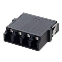 L-com LC Internal Shutter Coupler - Quad - No Flange