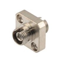 Fiber Optic Economy Coupler, FC Simplex MMF, Copper body, Ceramic sleeve, Square flange