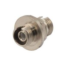 Fiber Optic Economy Coupler, FC Simplex SMF, Copper body, Ceramic sleeve, D-hole mount (large hole)