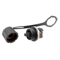 IP68 SC/PC Bulkhead Coupler - SMF/MMF - w/Dust Cap