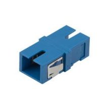 Fiber Optic Economy Coupler, SC Simplex Coupler for SMF, Plastic body, PEI clip, Ceramic sleeve, No flange
