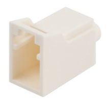 Fiber Optic LC Uniboot Connector Dust Cap, White - 100 Pack