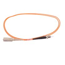 SC/ST 62.5/125 Multimode Simplex Fiber Patch Cable - Plenum - OM1 - x Meter