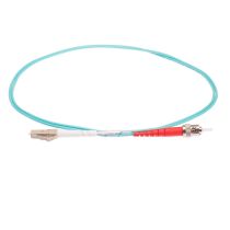 LC/ST 10GB 50/125 Multimode Simplex Fiber Patch Cable - Plenum - OM3 - x Meter
