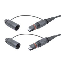 Fiber Optic Outdoor patch cable, Simplex SMF (G.657.A2), H-Optic SC/APC to H-Optic SC/APC with 5.0mm LSZH Jacket