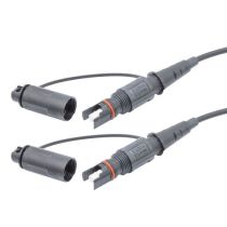 Fiber Optic Outdoor patch cable, Simplex SMF (G.657.A2), Mini-IP SC/APC to Mini-IP SC/APC with 5.0mm LSZH Jacket