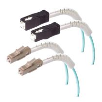L-com Bend Insensitive Fiber Cable - Flex Boot - 10GB Multimode OM3 50/125 - LC/SC