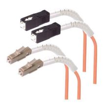L-com Bend Insensitive Fiber Cable - Flex Boot - Multimode OM2 50/125 - LC/SC