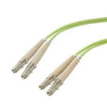 OM5 50/125 Multimode Fiber Cable, Duplex LC-LC, OFNR Zipcord Jacket