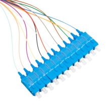 12 Fiber Ribbon, 9μm SM SC/UPC 3 Meter Pigtail Fanout Kit