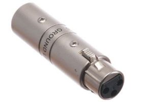Hosa XLR 3 Pin Female to XLR 3 Pin Male Adapter - Ground Lifter
